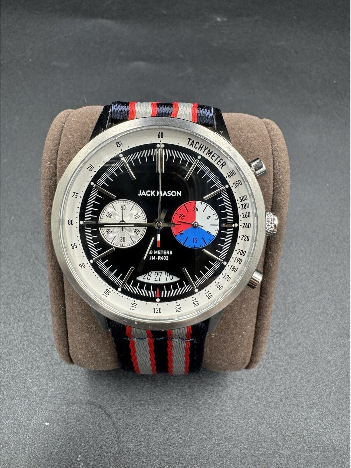 Exquisite Jack Mason "57" Racing Chronograph Quartz Men's Watch Jm-R402-003 Nylo